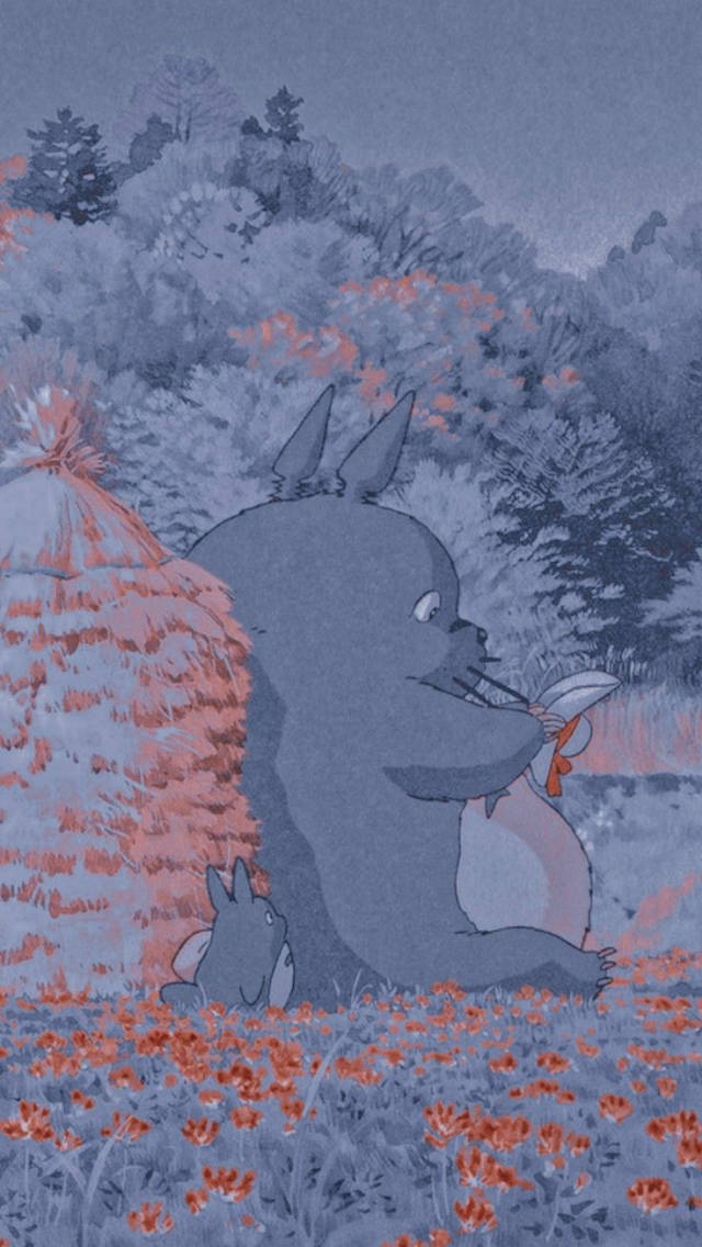 Totoro myk estetikk Bakgrunner