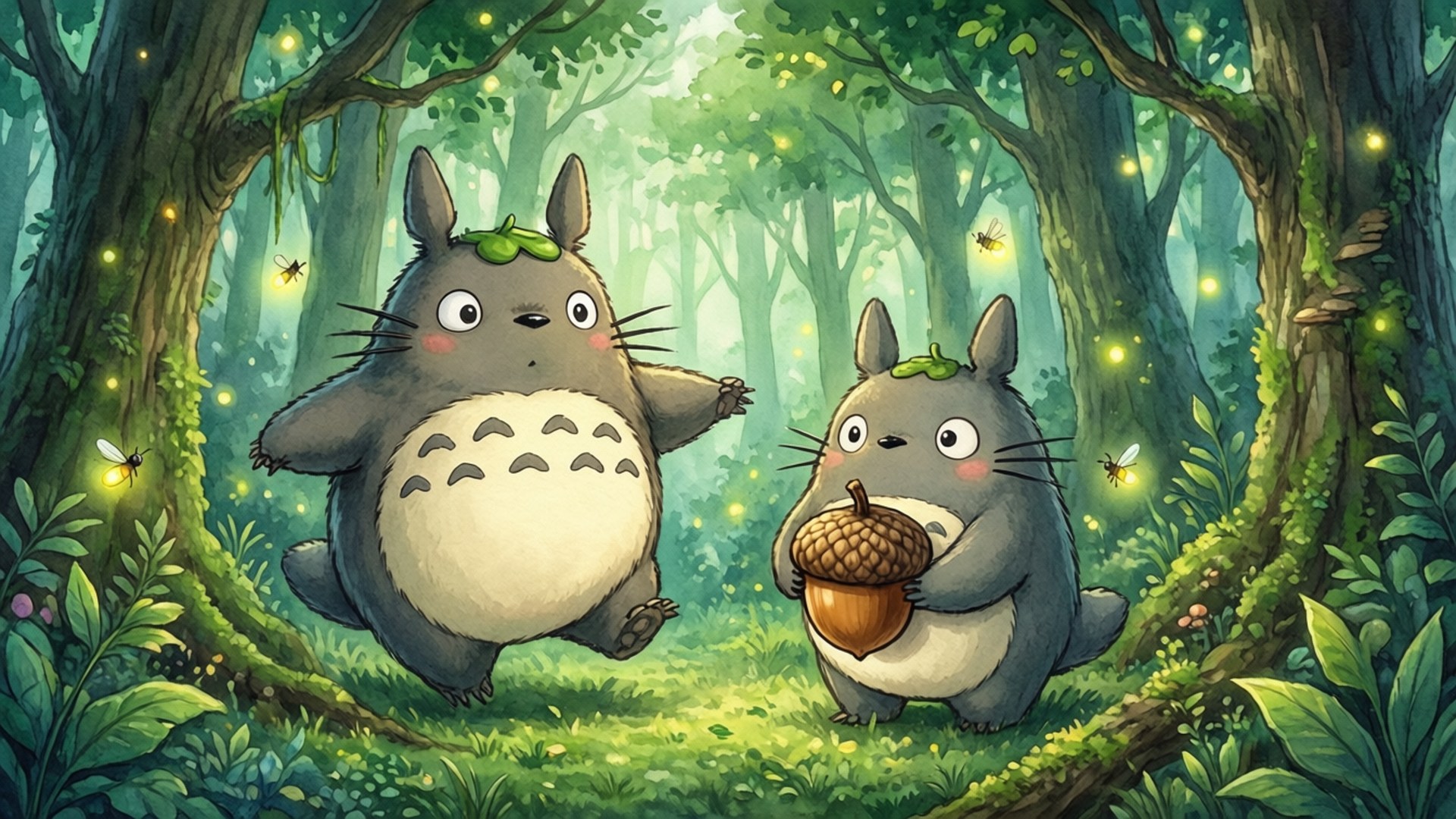 Totoro Skogånder Bakgrunner