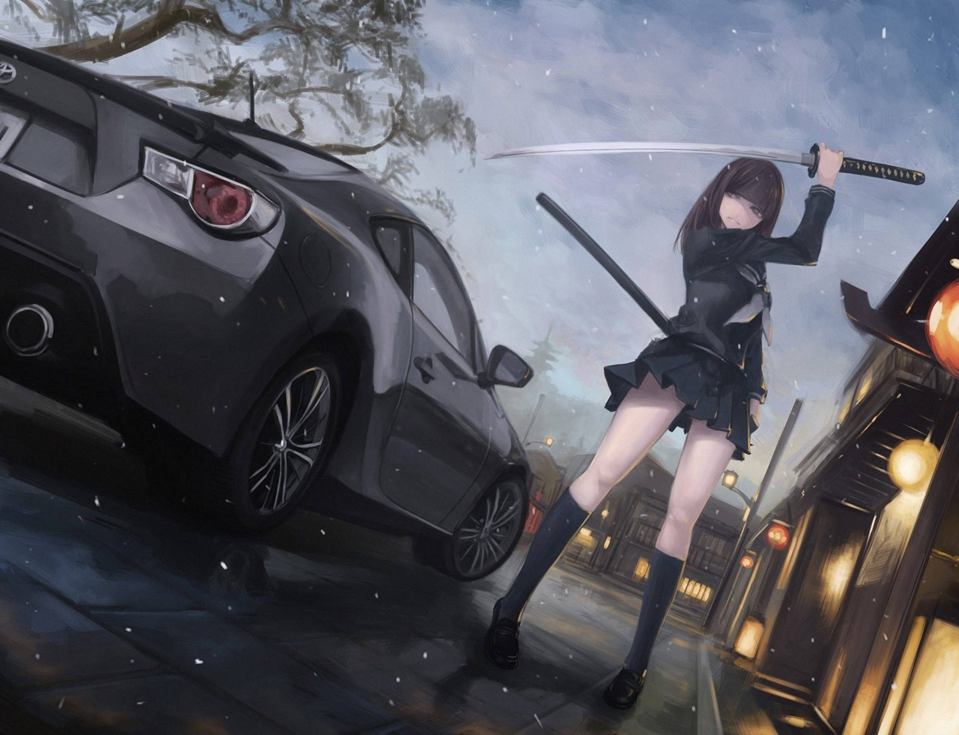 Toyota 86 Anime-bil Bakgrunner