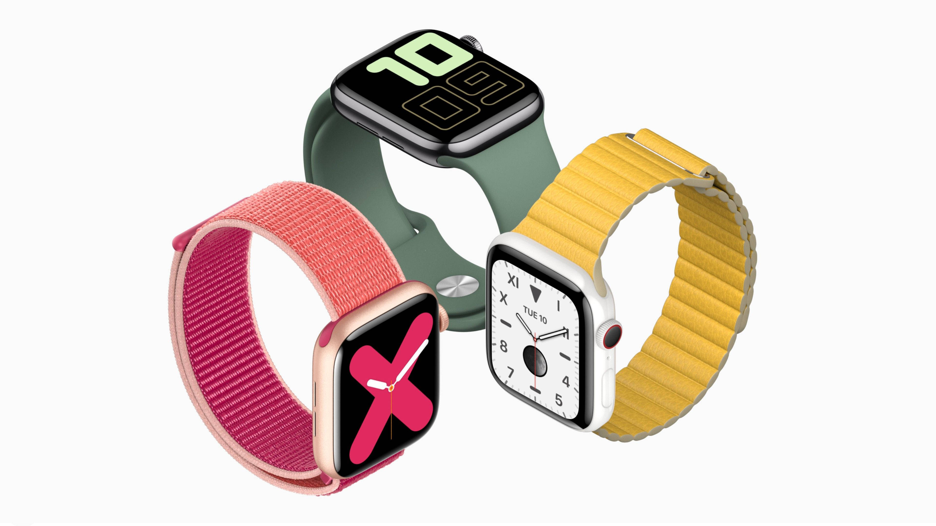 Tre forskjellige Apple Watches Bakgrunner