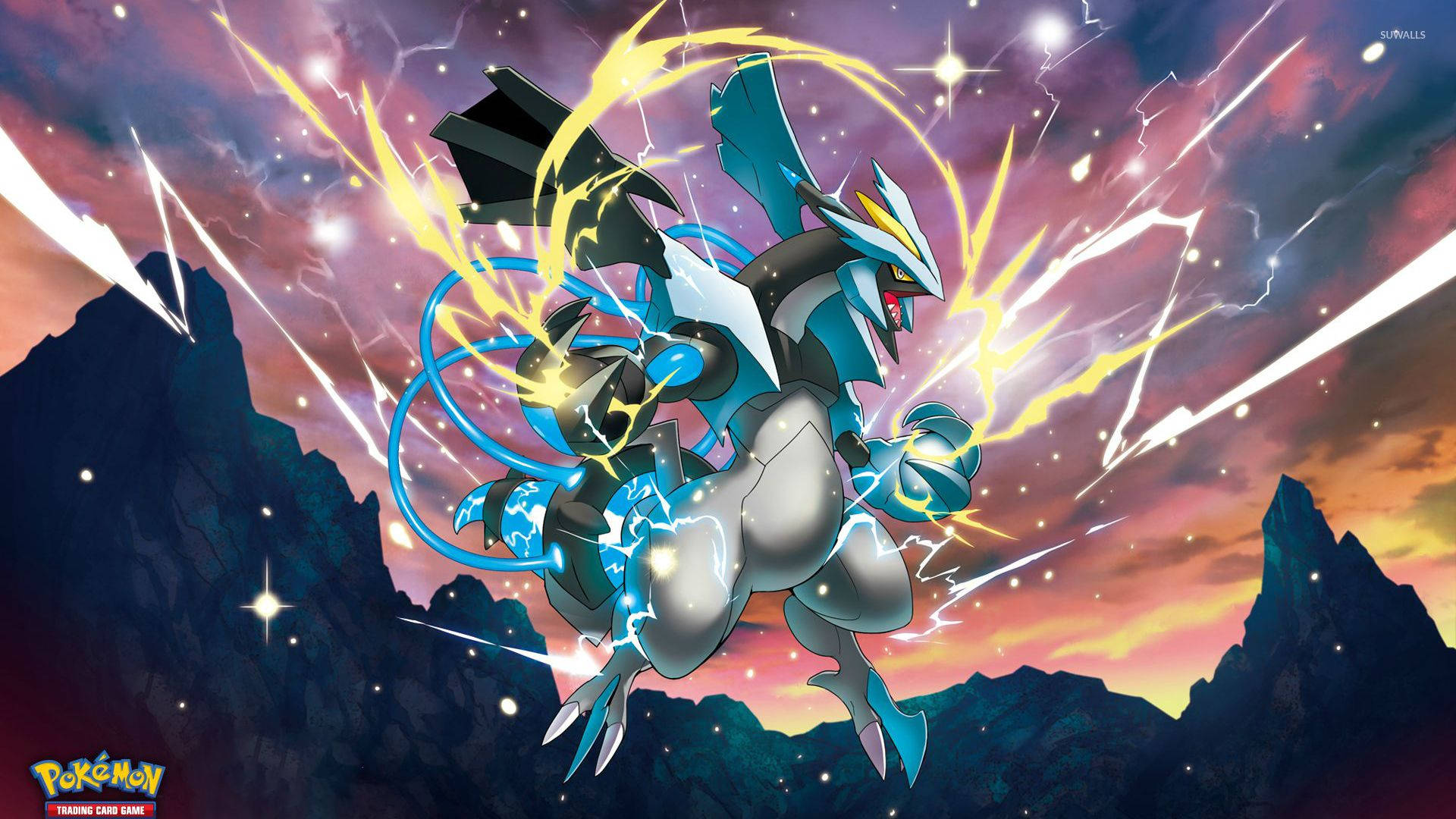 Legendarisk Pokémon Kyurem plakatbakgrunn.