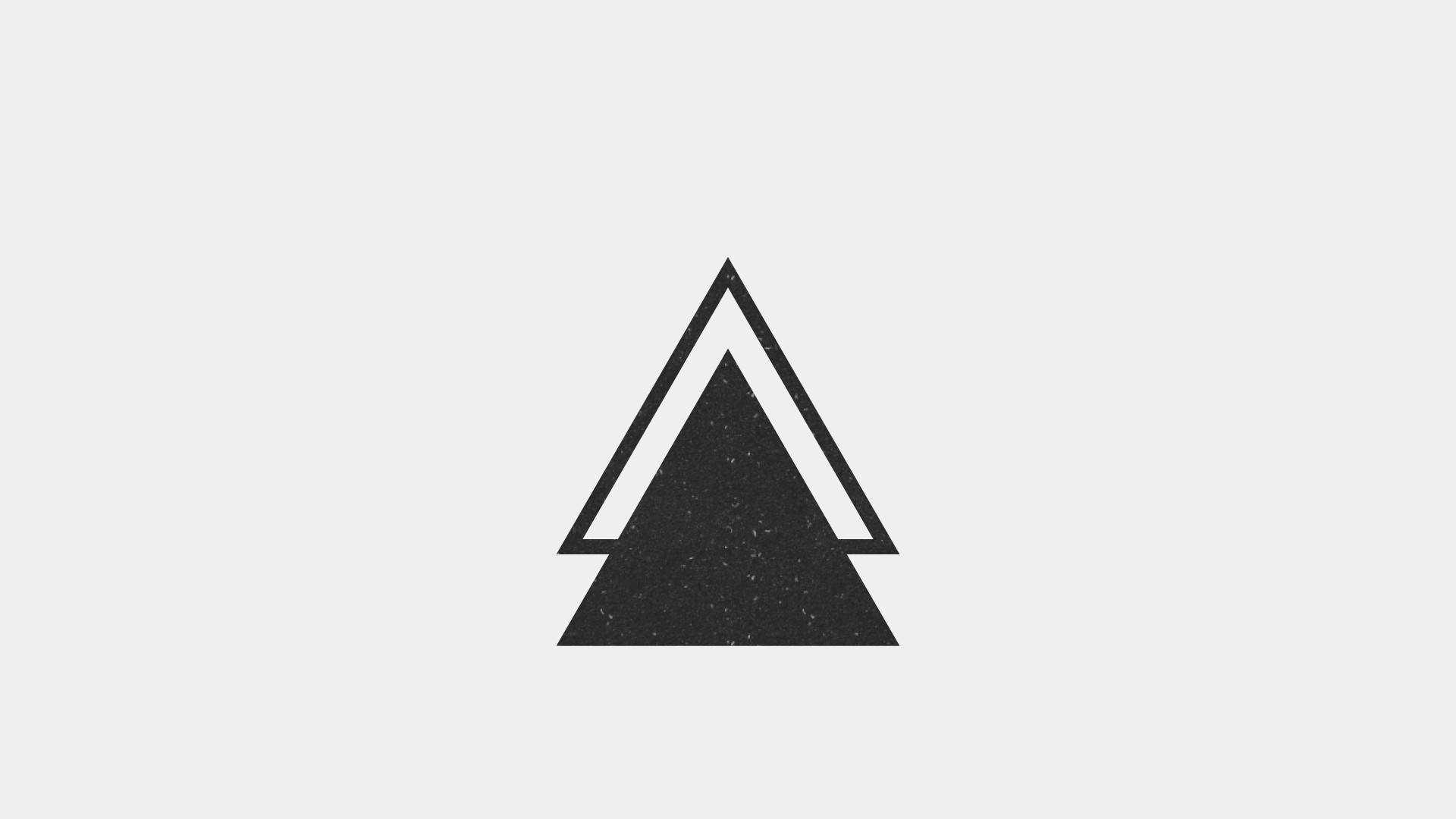 Triangler Minimalistisk Estetisk Laptop Bakgrunner