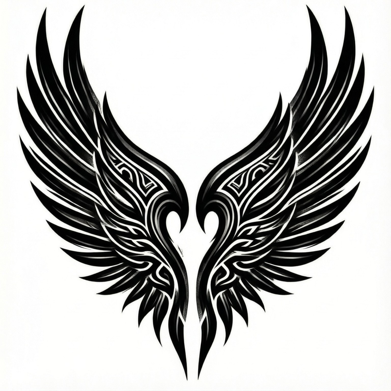 Tribal Wing Pattern Bakgrunner