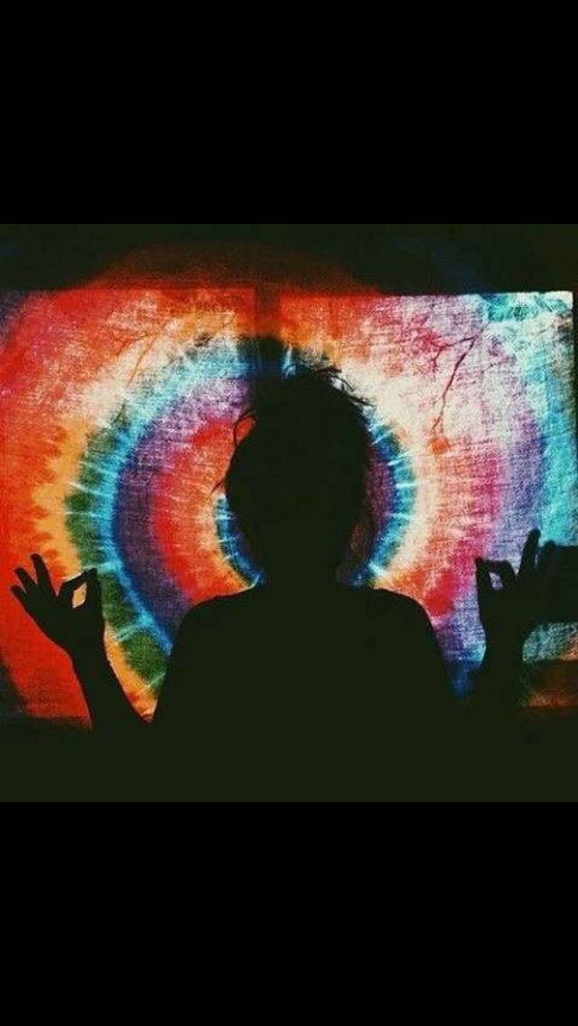 Trippy estetisk meditasjon tie-dye bakgrunn Bakgrunner