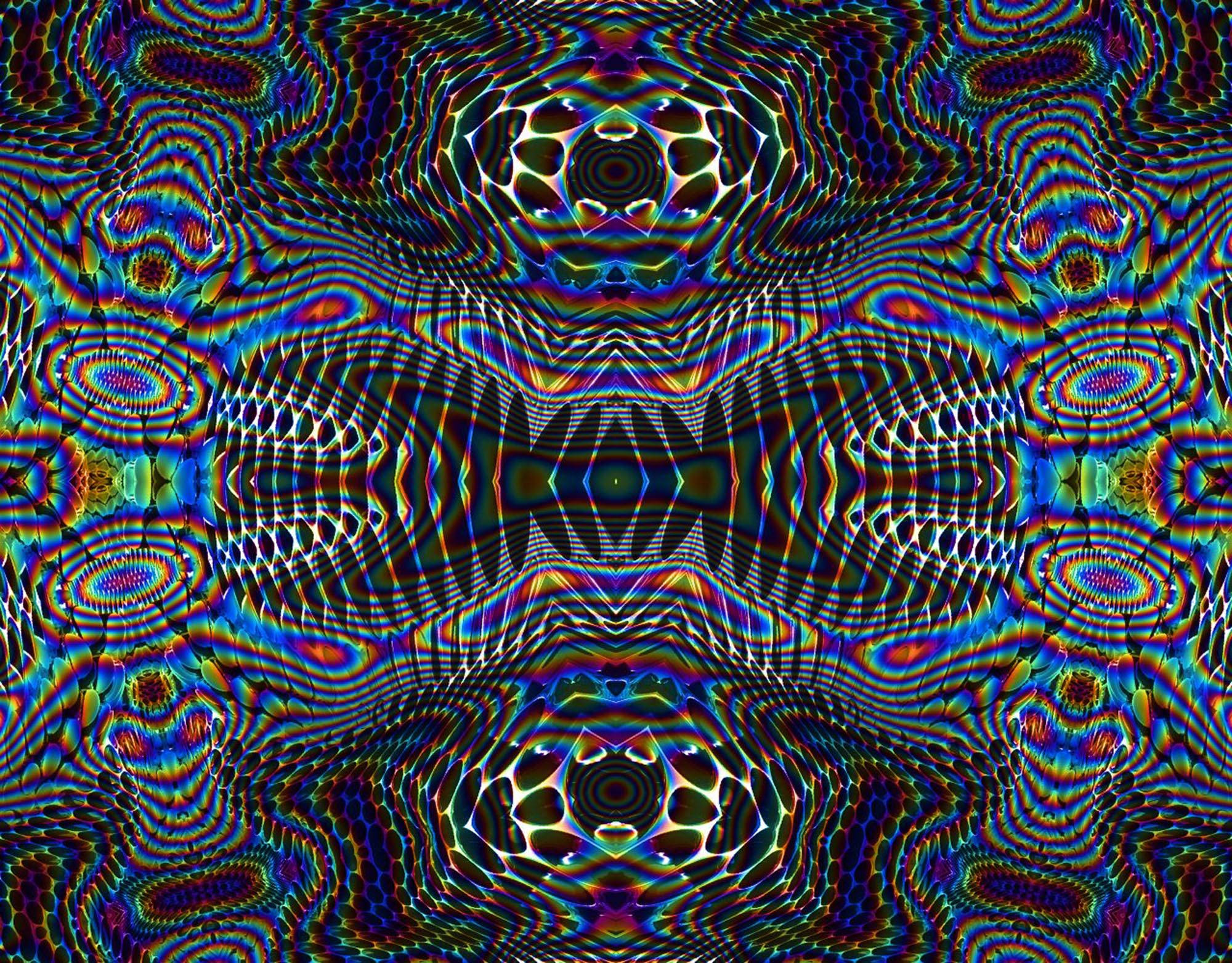 Trippy mørk estetisk spektrum Bakgrunner
