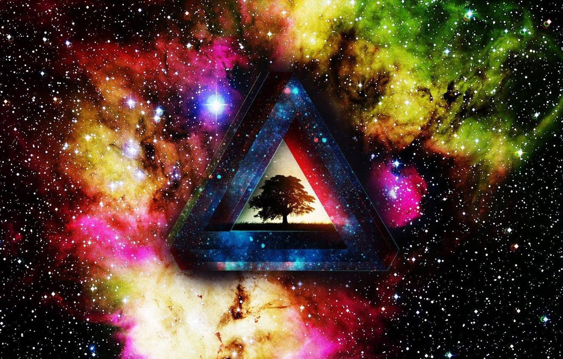 Trippy mørk estetisk galakse Bakgrunner