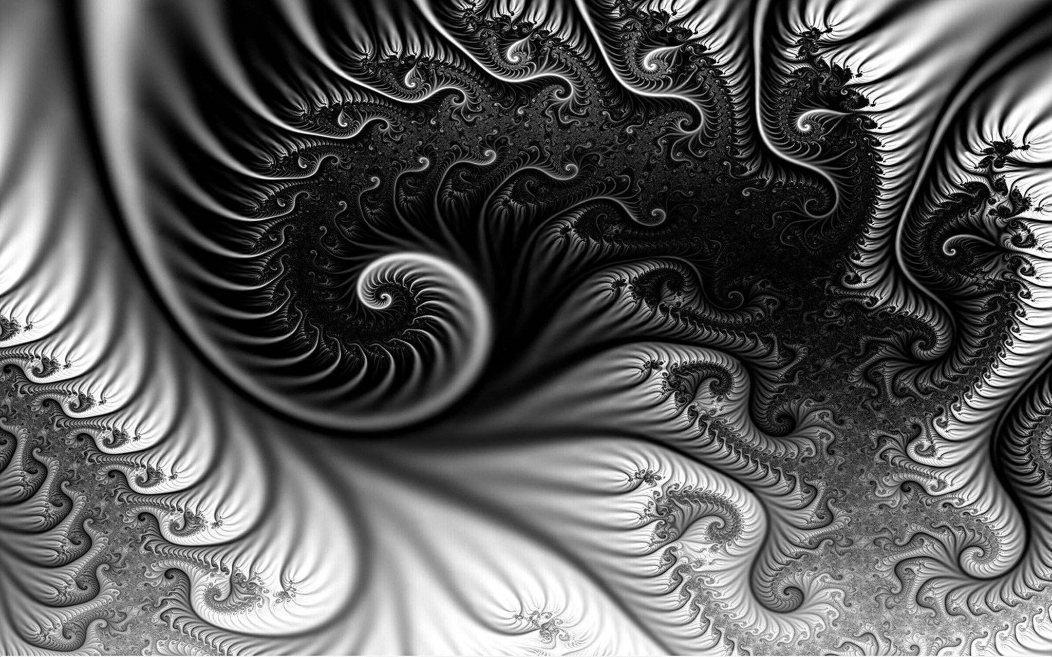 Trippy mørke estetiske virvler Bakgrunner