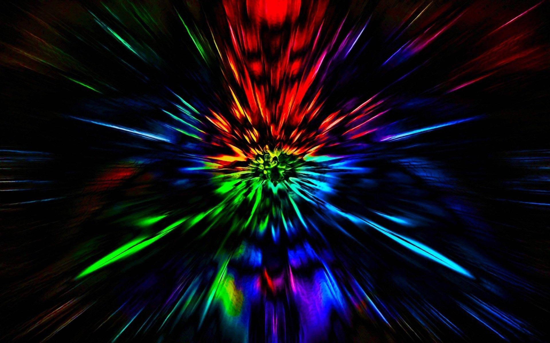 Trippy mørk estetisk stråler Bakgrunner