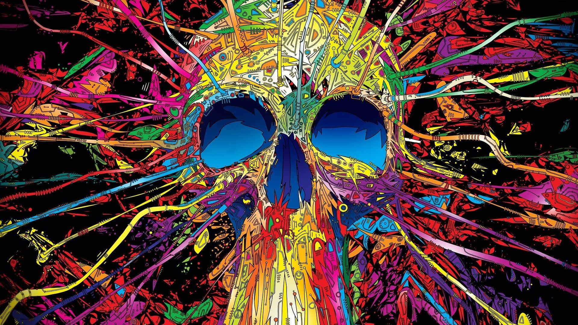 Trippy skrivebordsskalle Bakgrunner