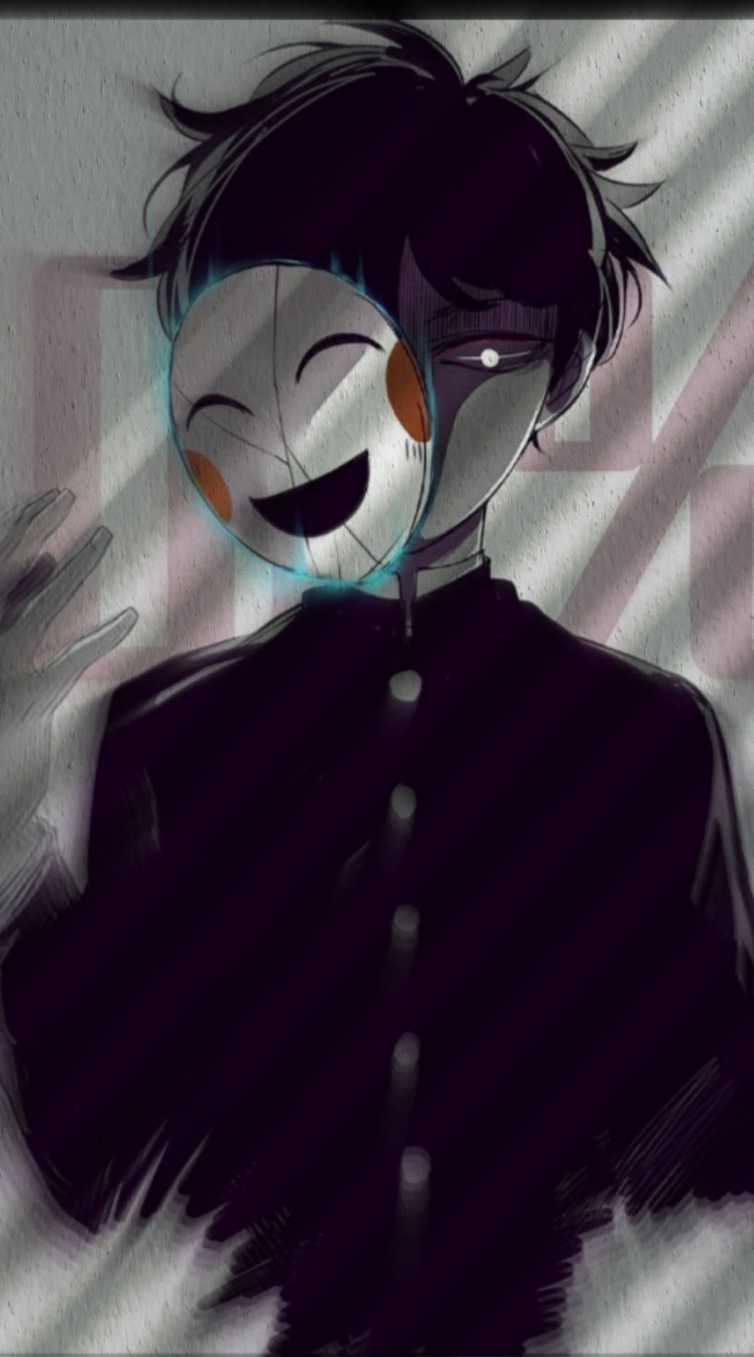 Trist anime glad maske estetikk