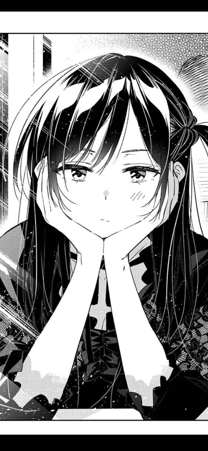 Trist animejente svart-hvitt mangastripe Bakgrunner