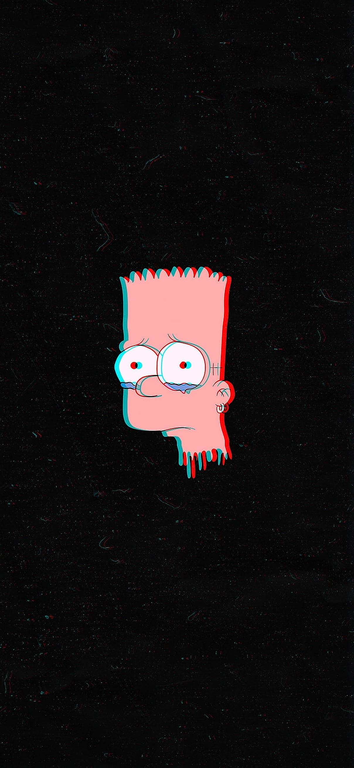 Trist Bart Simpsons Rosa Hode Bakgrunner