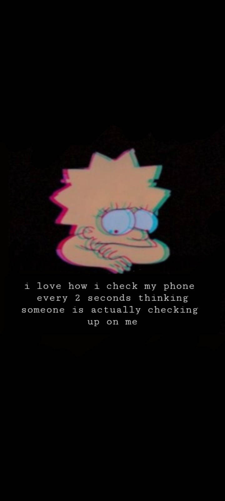 Trist sitat Lisa Simpson Bakgrunner