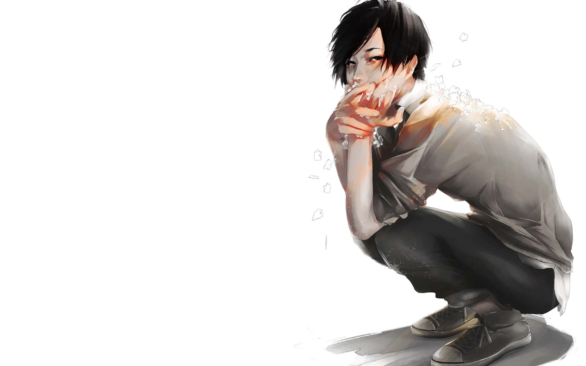Triste anime-bilder Bakgrunner