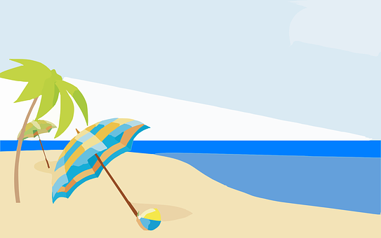 Tropisk strand sommerferie Bakgrunner