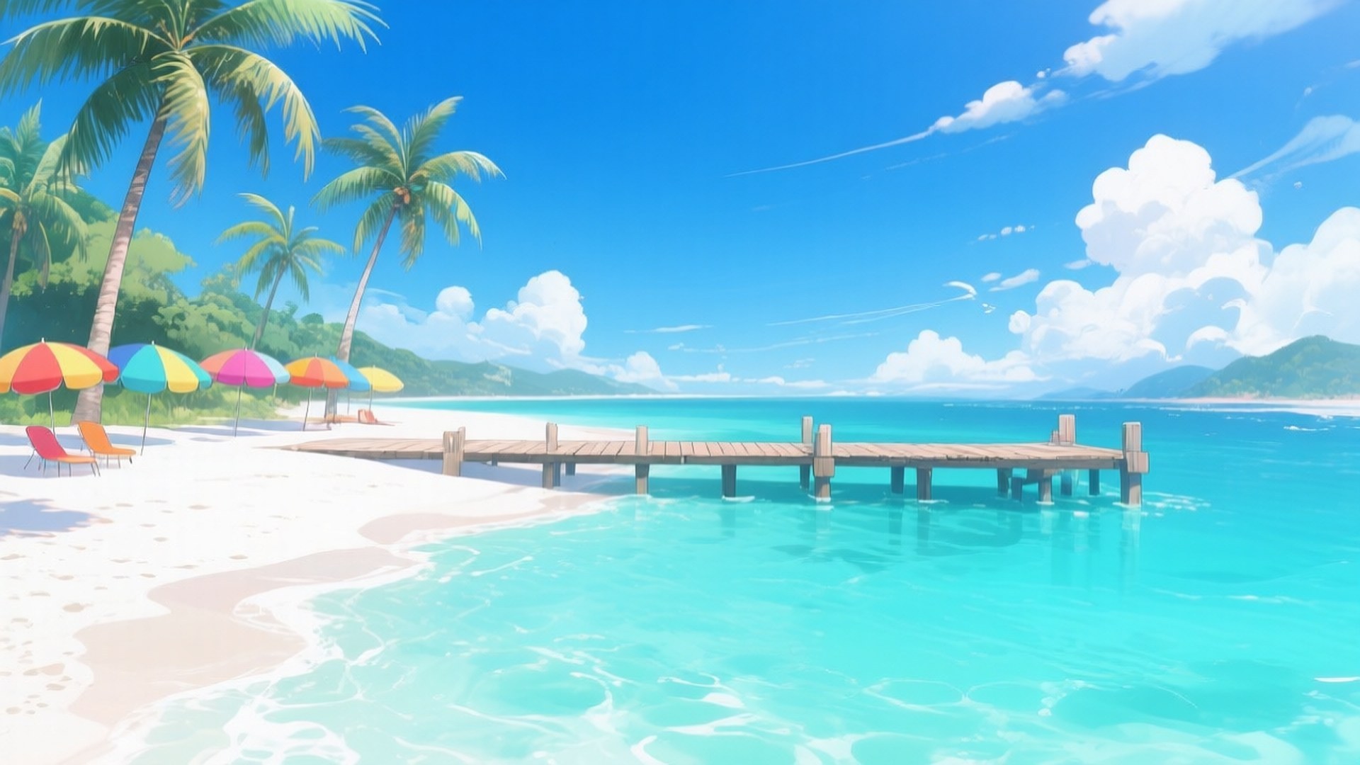 Tropisk Strandparadis Bakgrunner