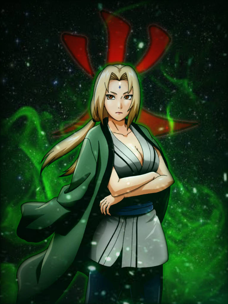 Tsunade med armene i kors Bakgrunner
