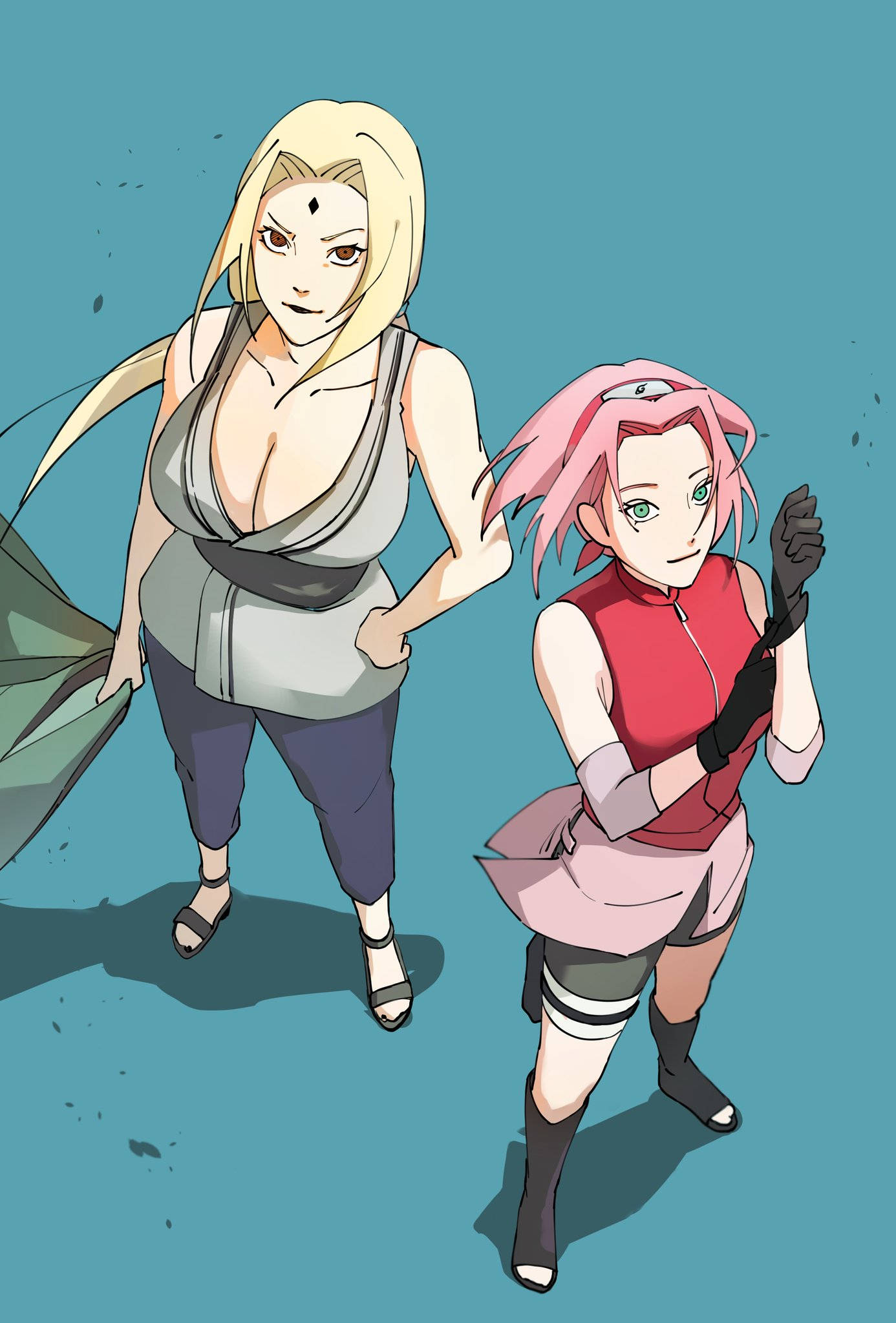 Tsunade med Sakura Bakgrunner