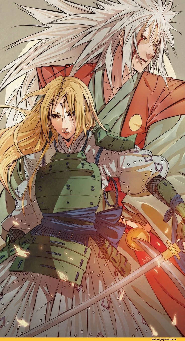 Tsunade og Jiraiya klare til kamp Bakgrunner