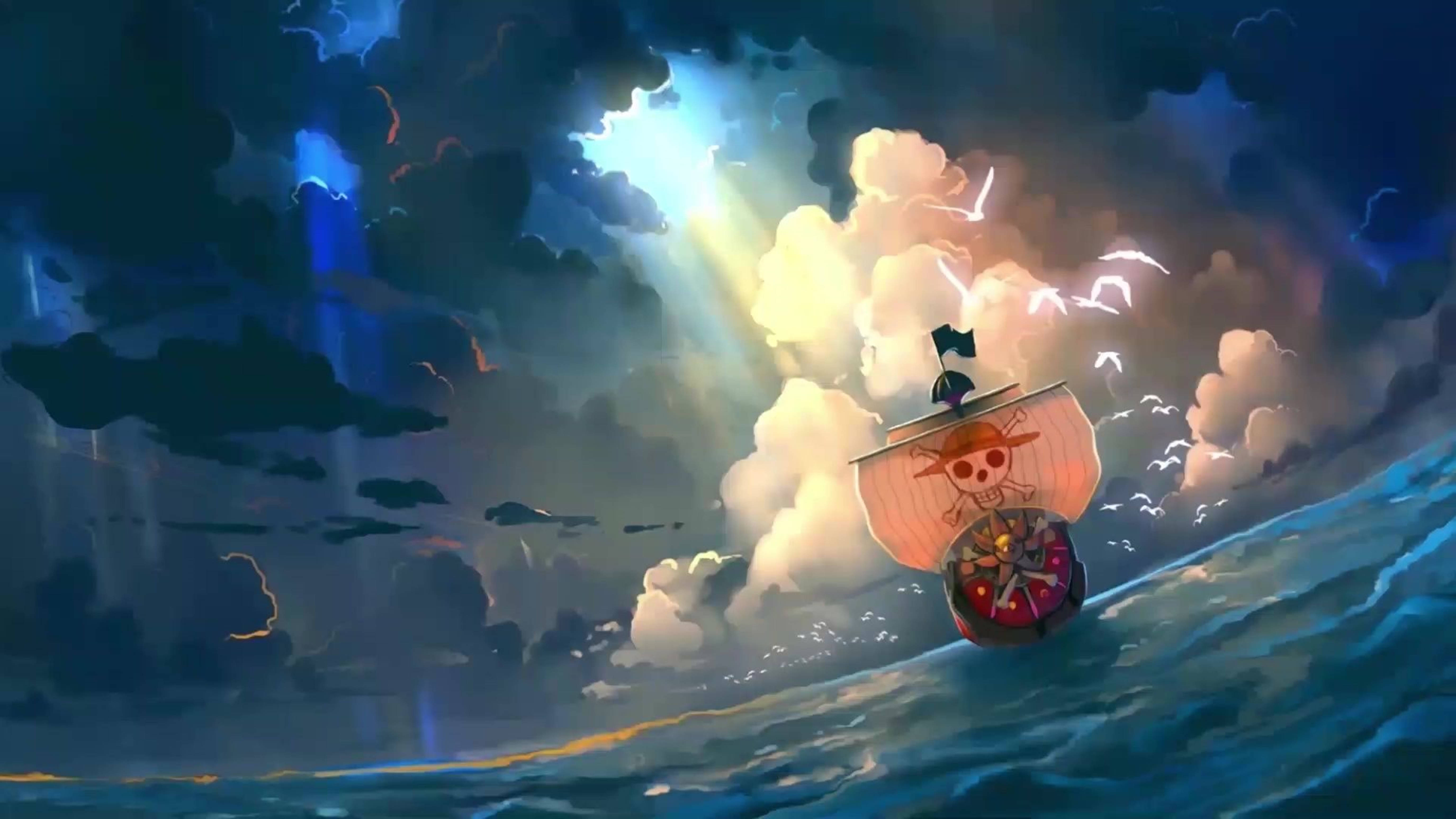 Tusen Sunny One Piece Wano 4K Bakgrunner