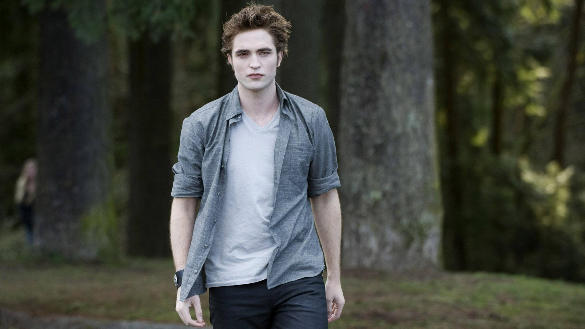 Twilight Saga Edward i skogen Bakgrunner