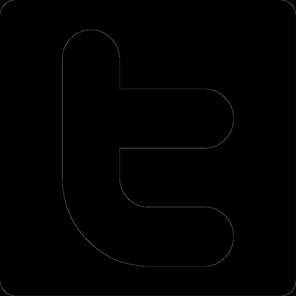 Twitter-logo svart silhuett Bakgrunner