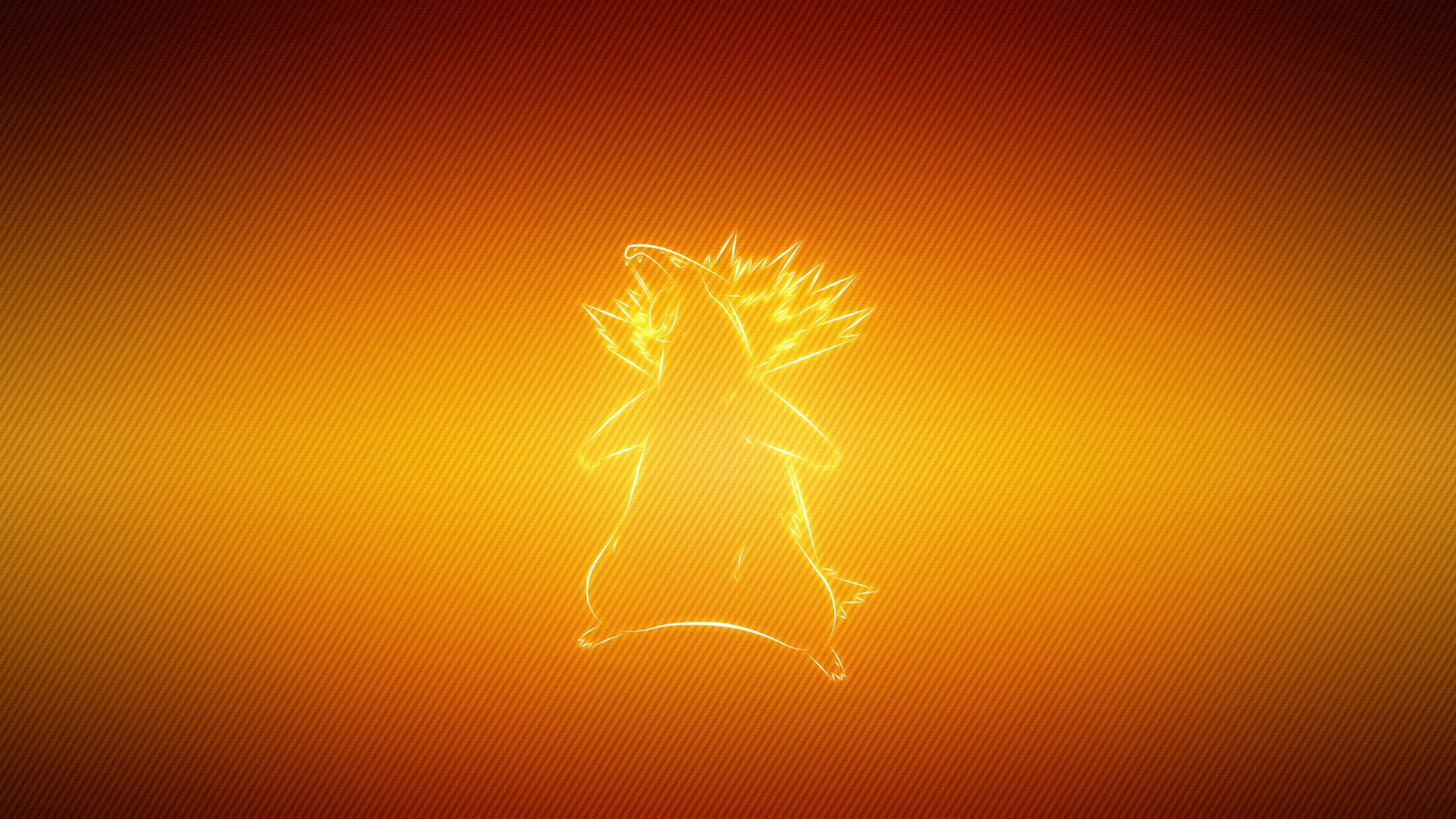 Typhlosion i neonlys Bakgrunner