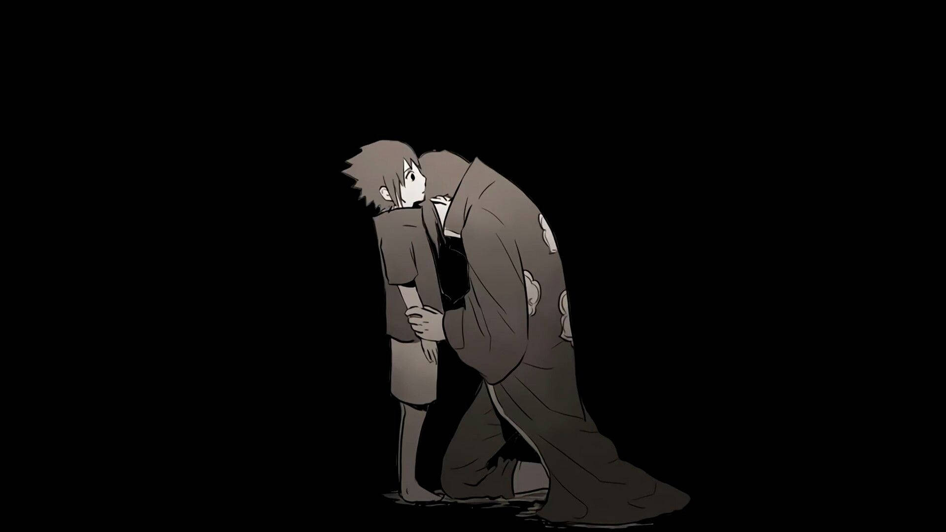 Uchiha-brødrene - Sasuke og Itachi deler et øyeblikk Bakgrunner