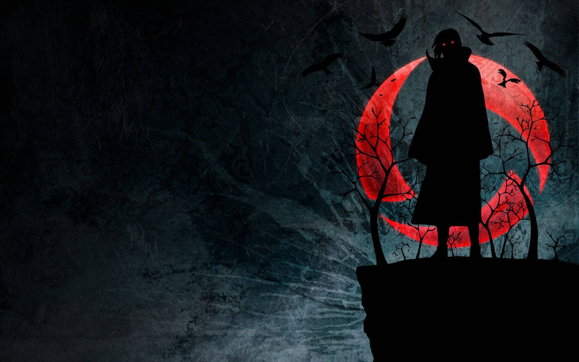 Uchiha Itachi Sharingan Naruto Laptop-bakgrunn Bakgrunner