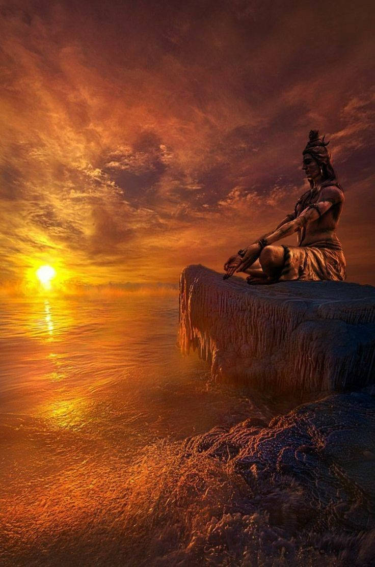 Ujjain Mahakal solnedgang Bakgrunner