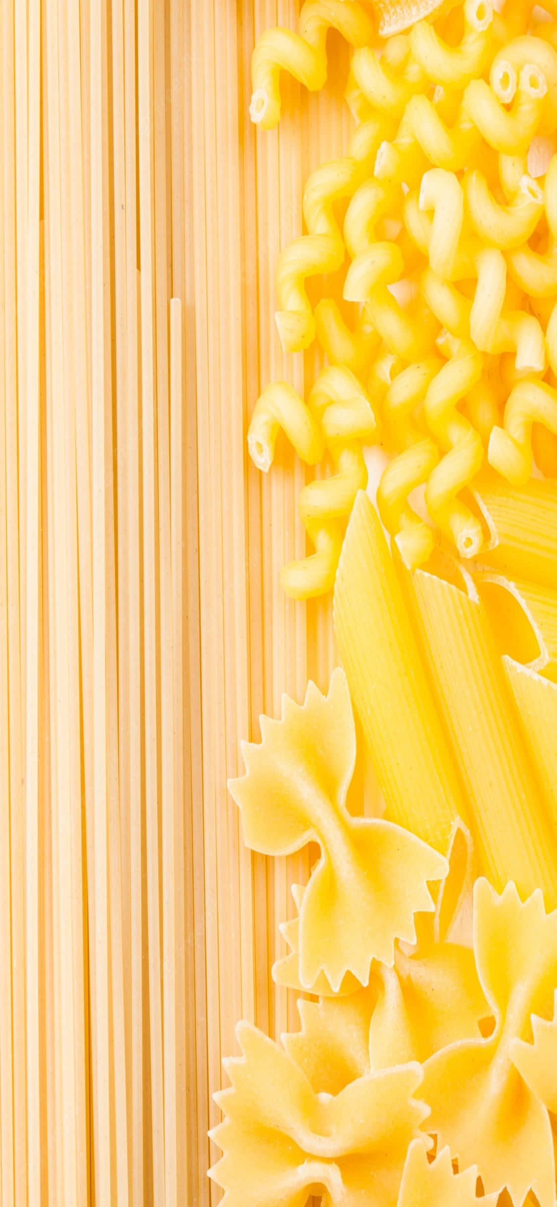Ulike typer iPhone X Pasta Bakgrunn Bakgrunner