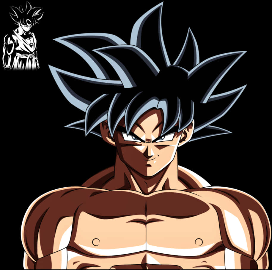 Ultra Instinct Goku Portrett Bakgrunner