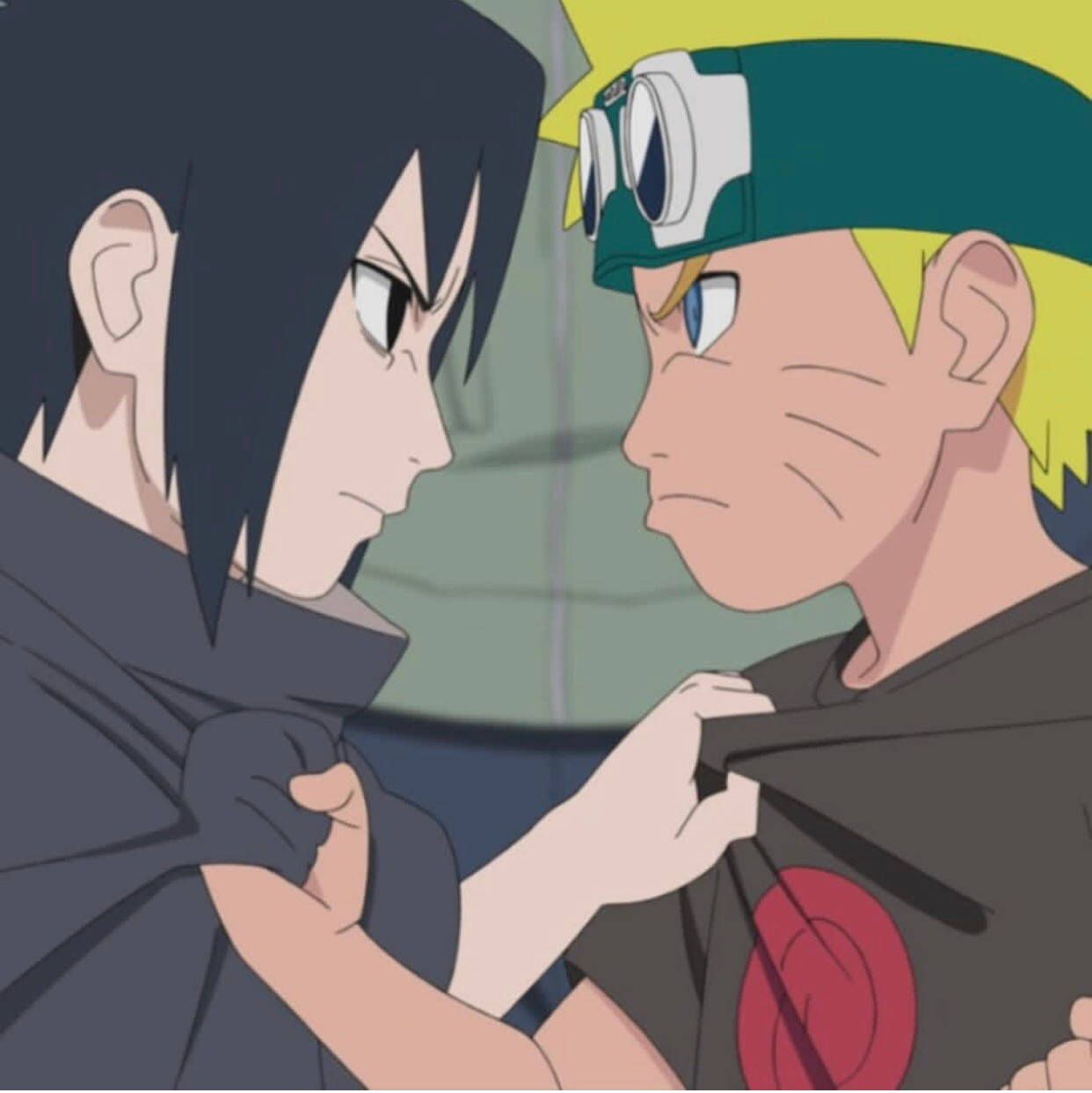 Ung Naruto PFP med Sasuke Bakgrunner