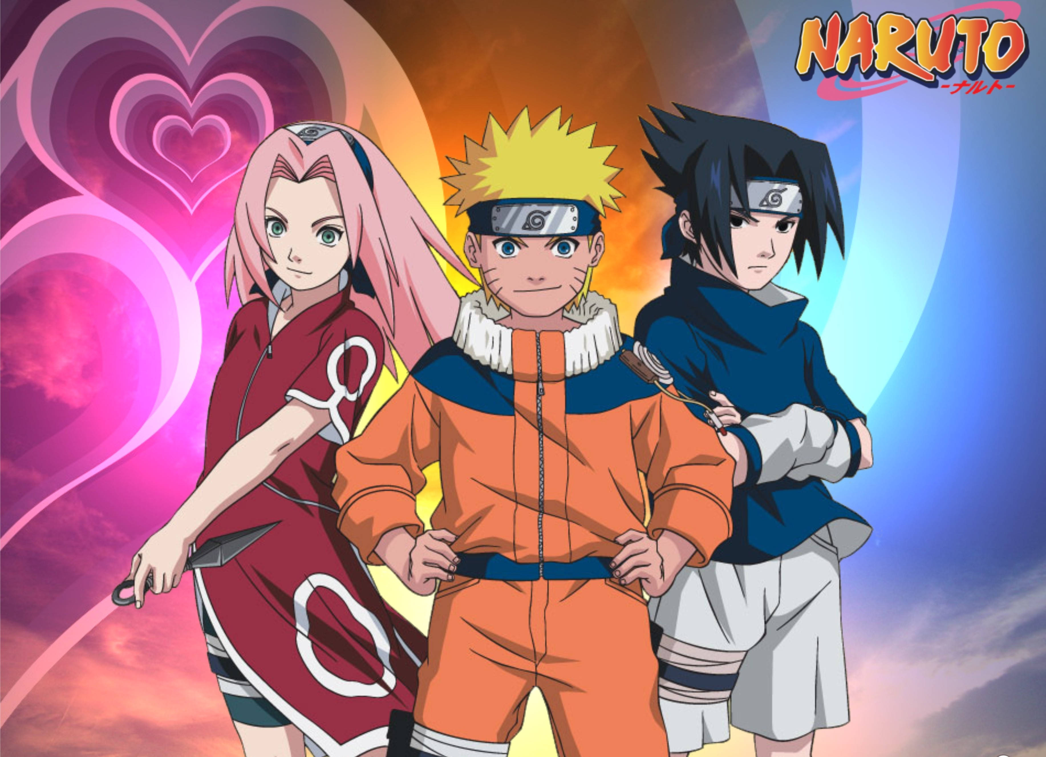Ung Naruto, Sasuke og Sakura-plakat Bakgrunner
