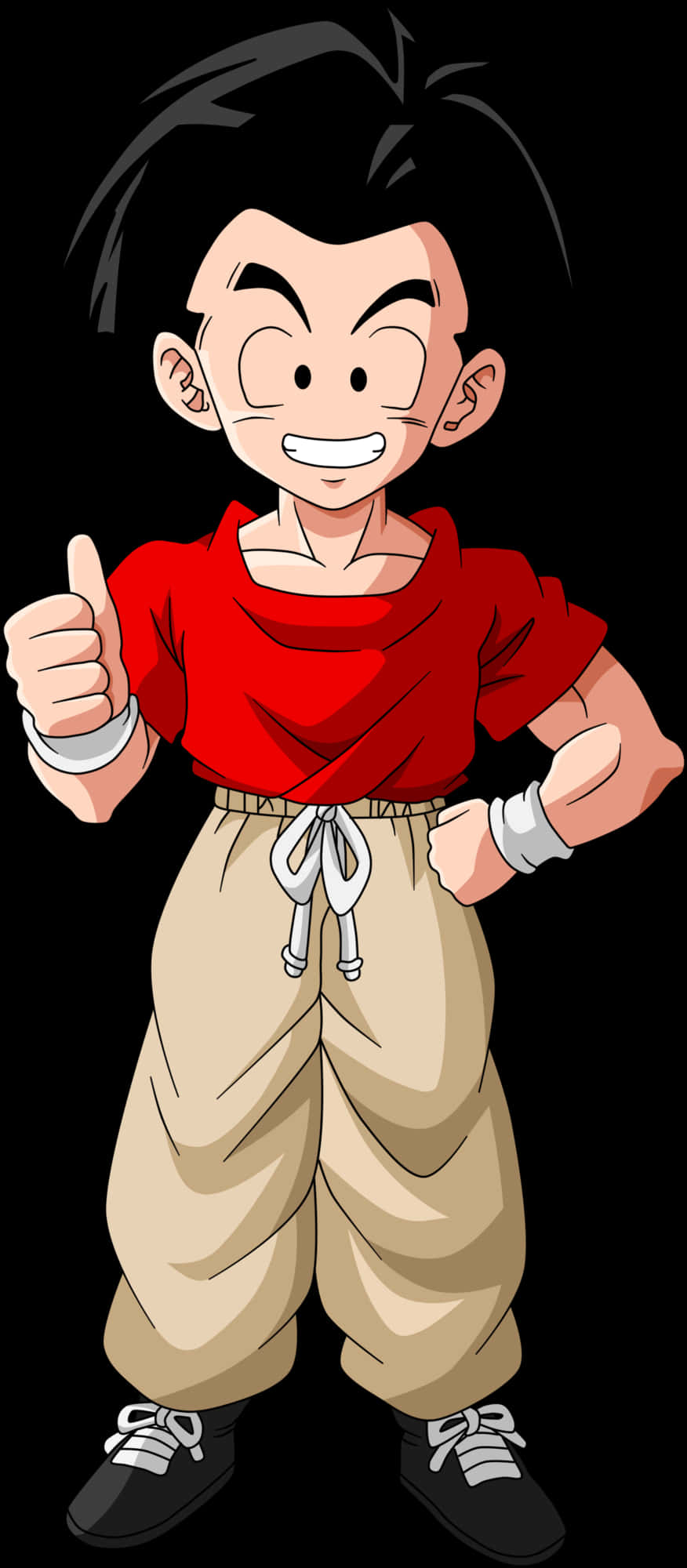 Unge Goku tommel opp Bakgrunner