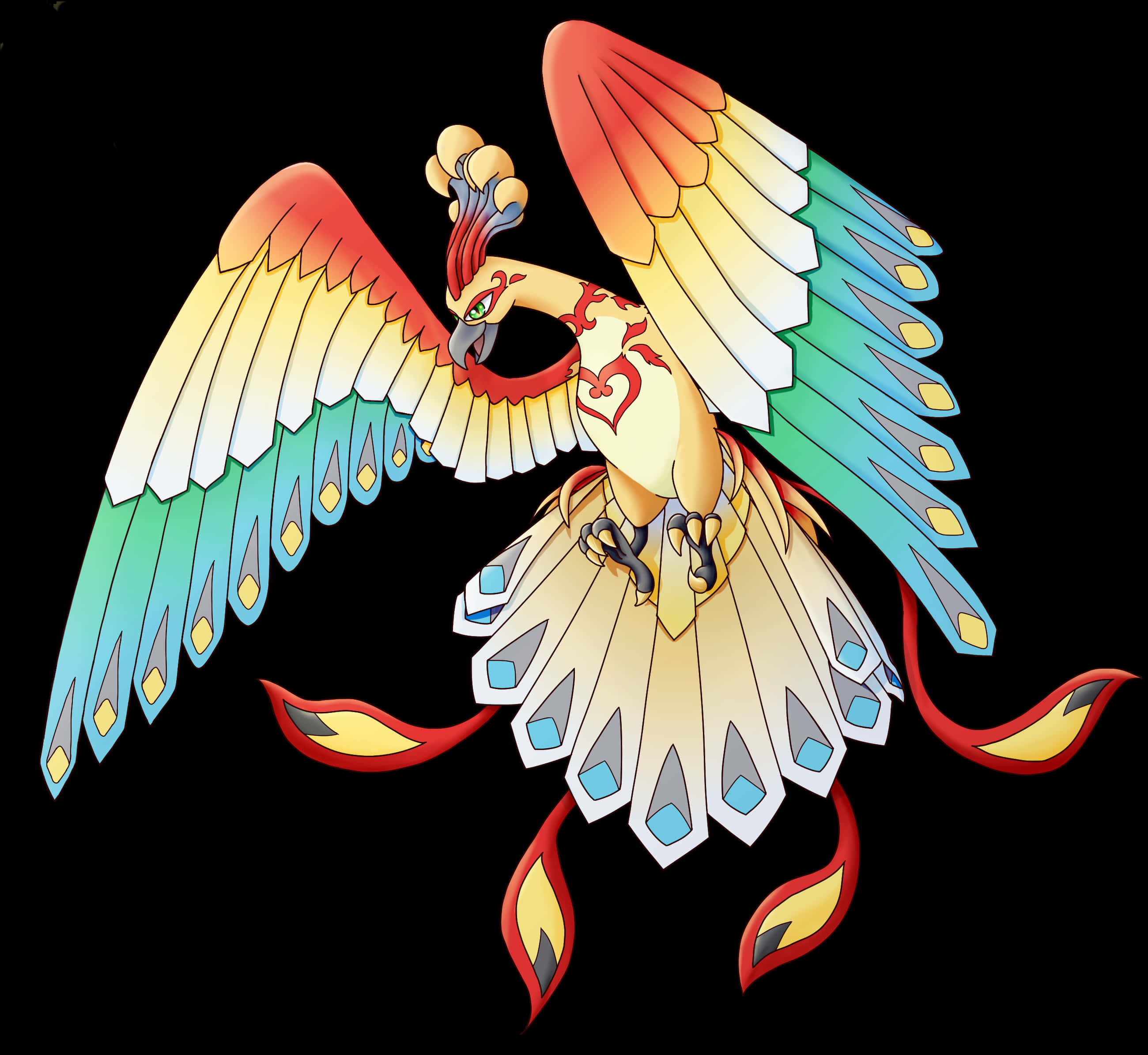 Unikt Ho-Oh-grafikk Bakgrunner