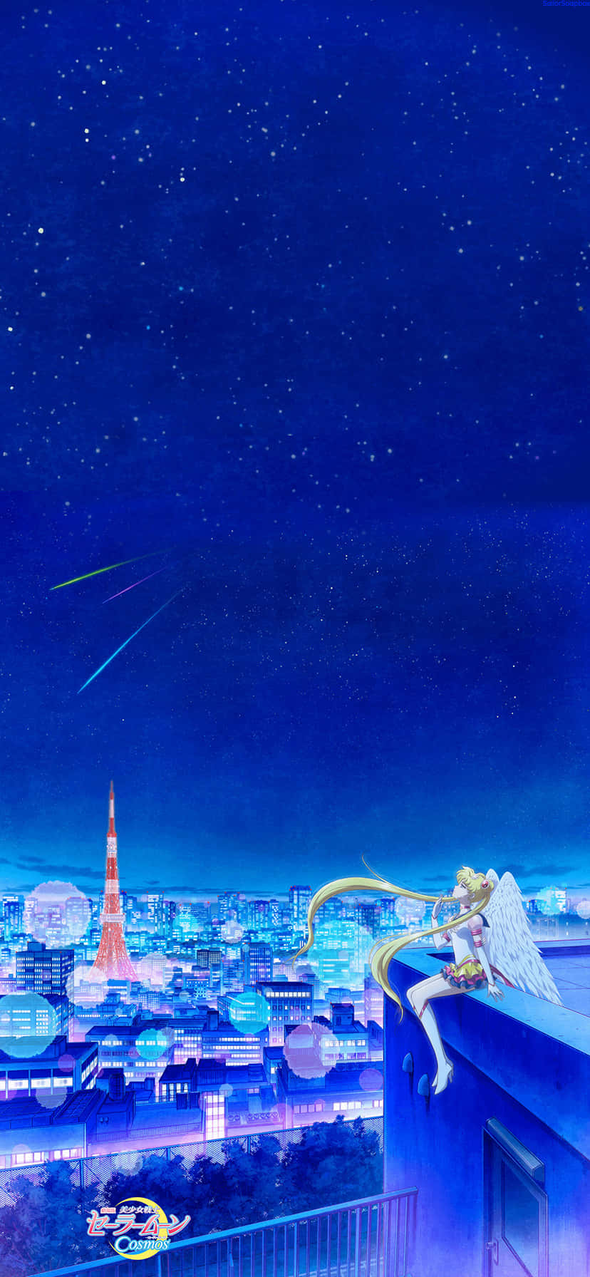 Usagi Tsukino, Sailor Moon, beskytter Jorden Bakgrunner