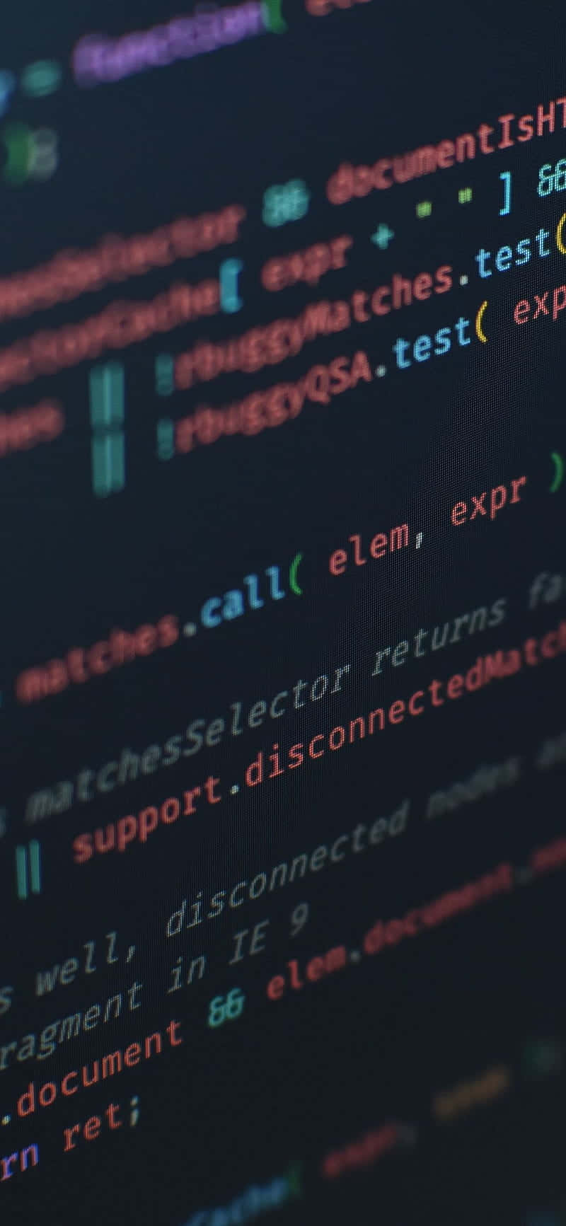 Uskarp kode i iPhone X Programmeringsbakgrunn Bakgrunner