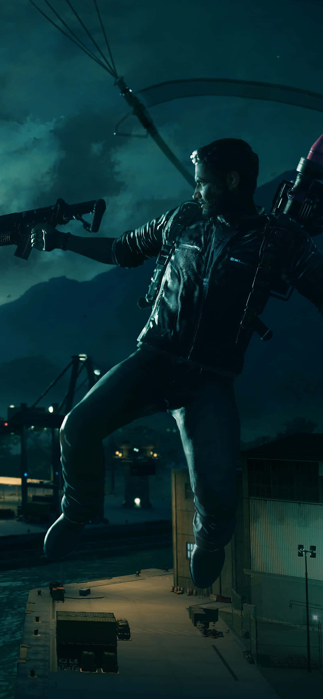 Utforsk den eksplosive verdenen til Just Cause 4 på iPhone X Bakgrunner