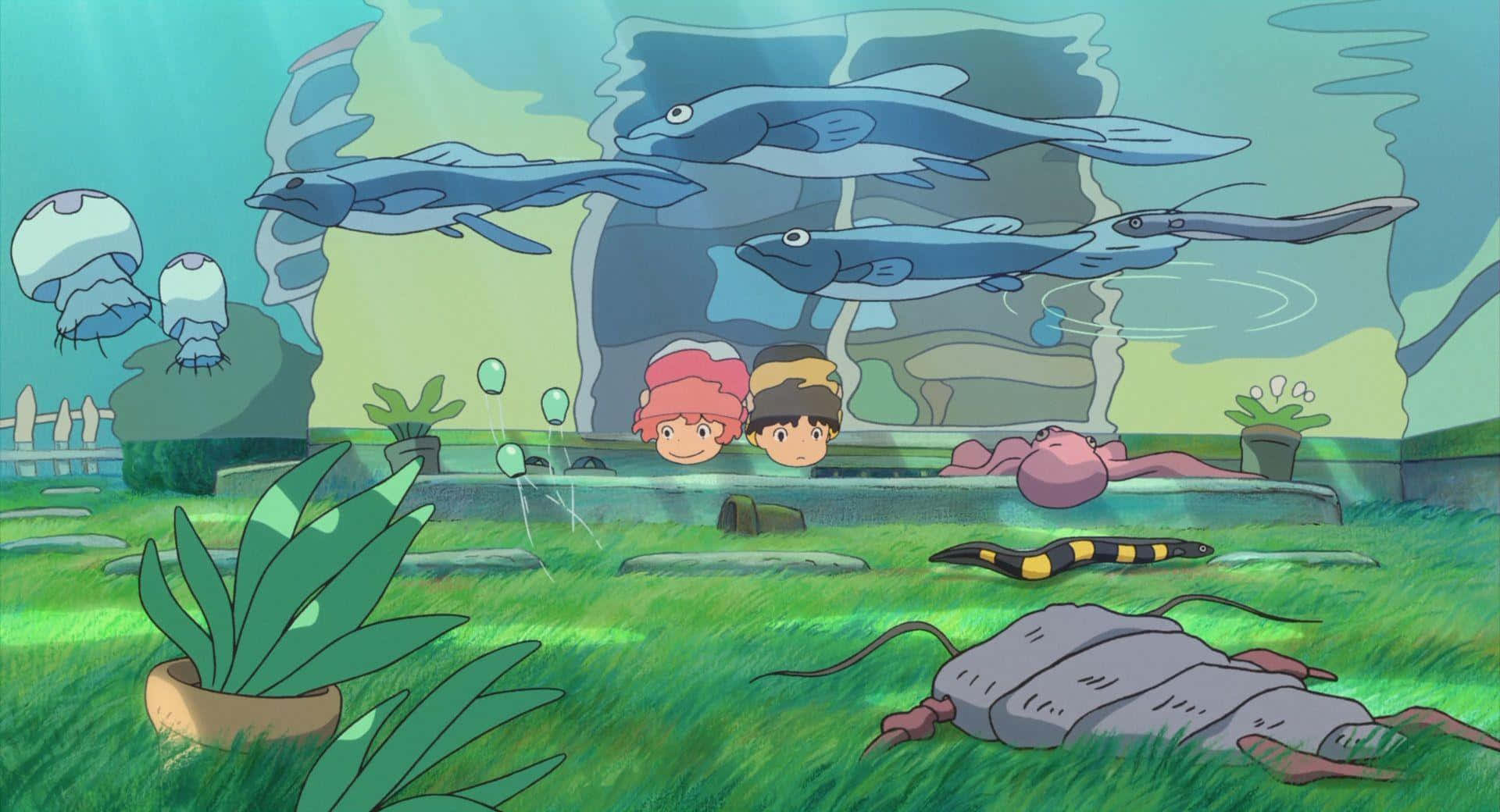 Utforsk den lunefulle verdenen til Aesthetic Ghibli! Bakgrunner