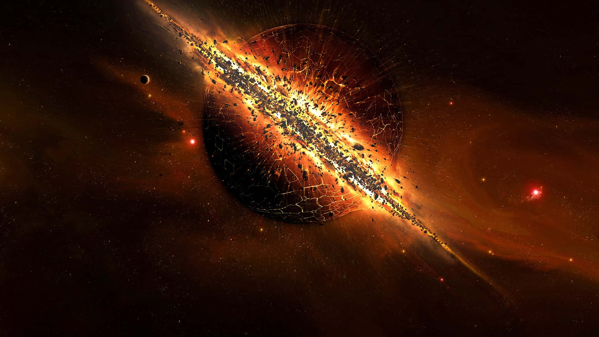 Utforsk dypet av universet med Space Aesthetic Bakgrunner