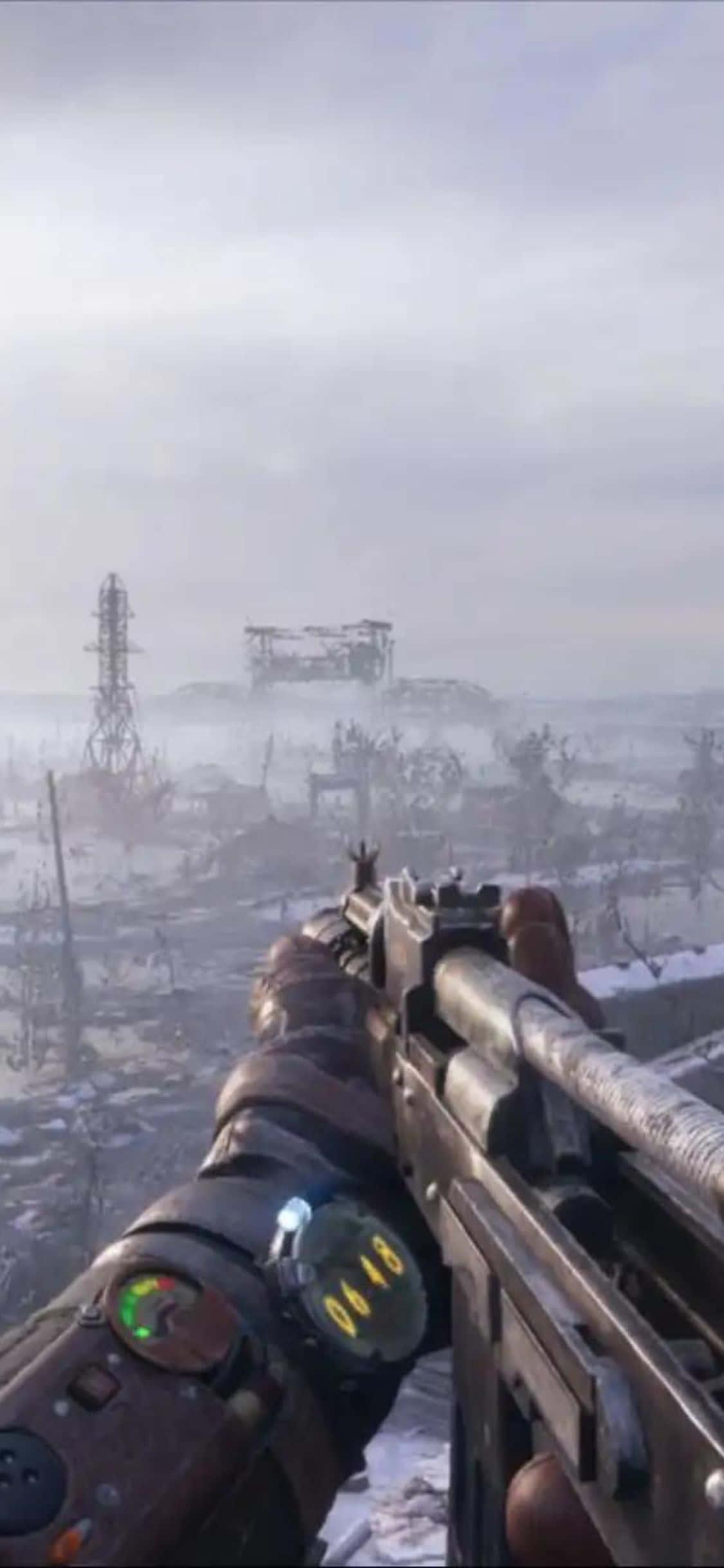 Utforsk en postapokalyptisk verden på din iPhone X med Metro Exodus. Bakgrunner
