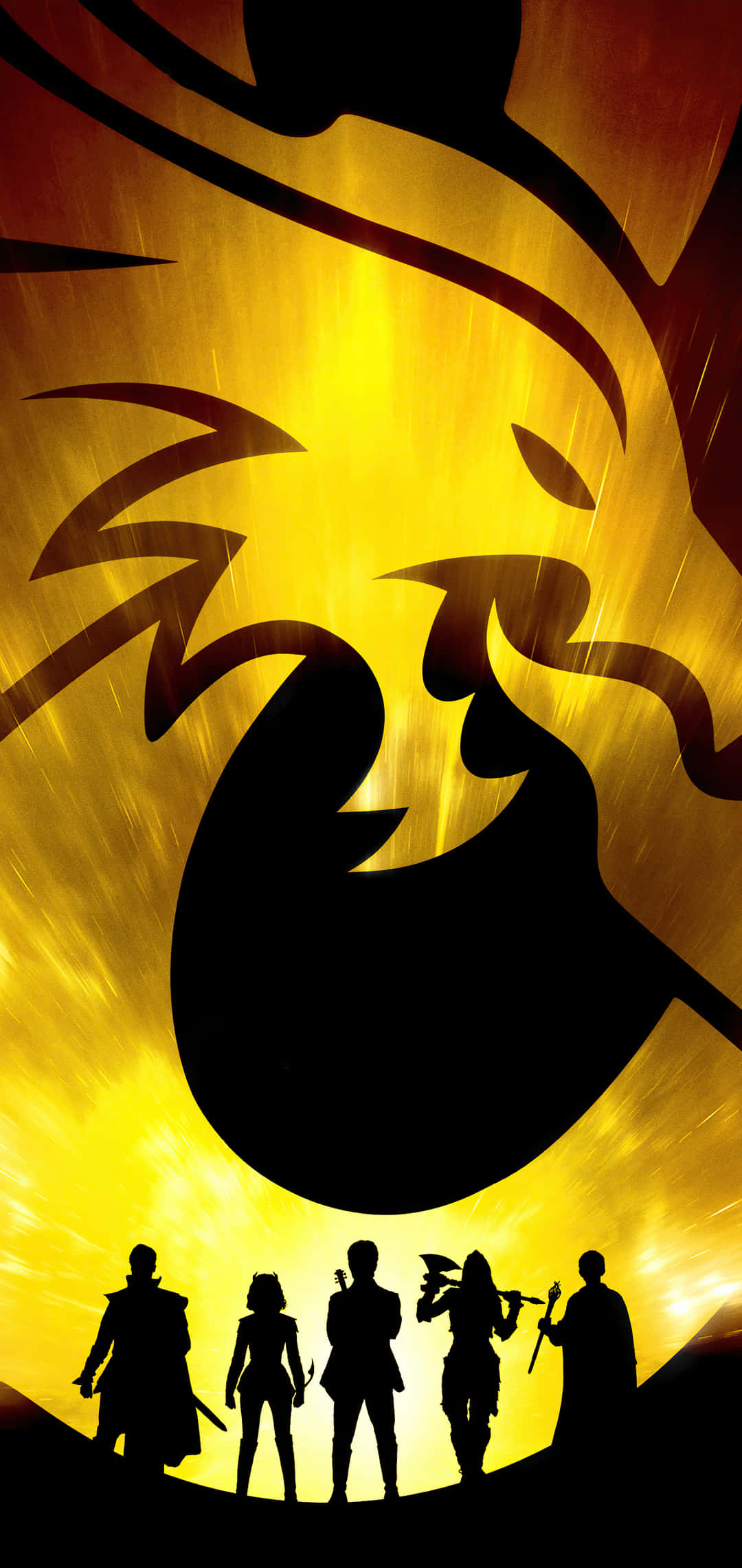 Utforsk Magiske Verdener med Dungeon and Dragons Telefon Bakgrunner