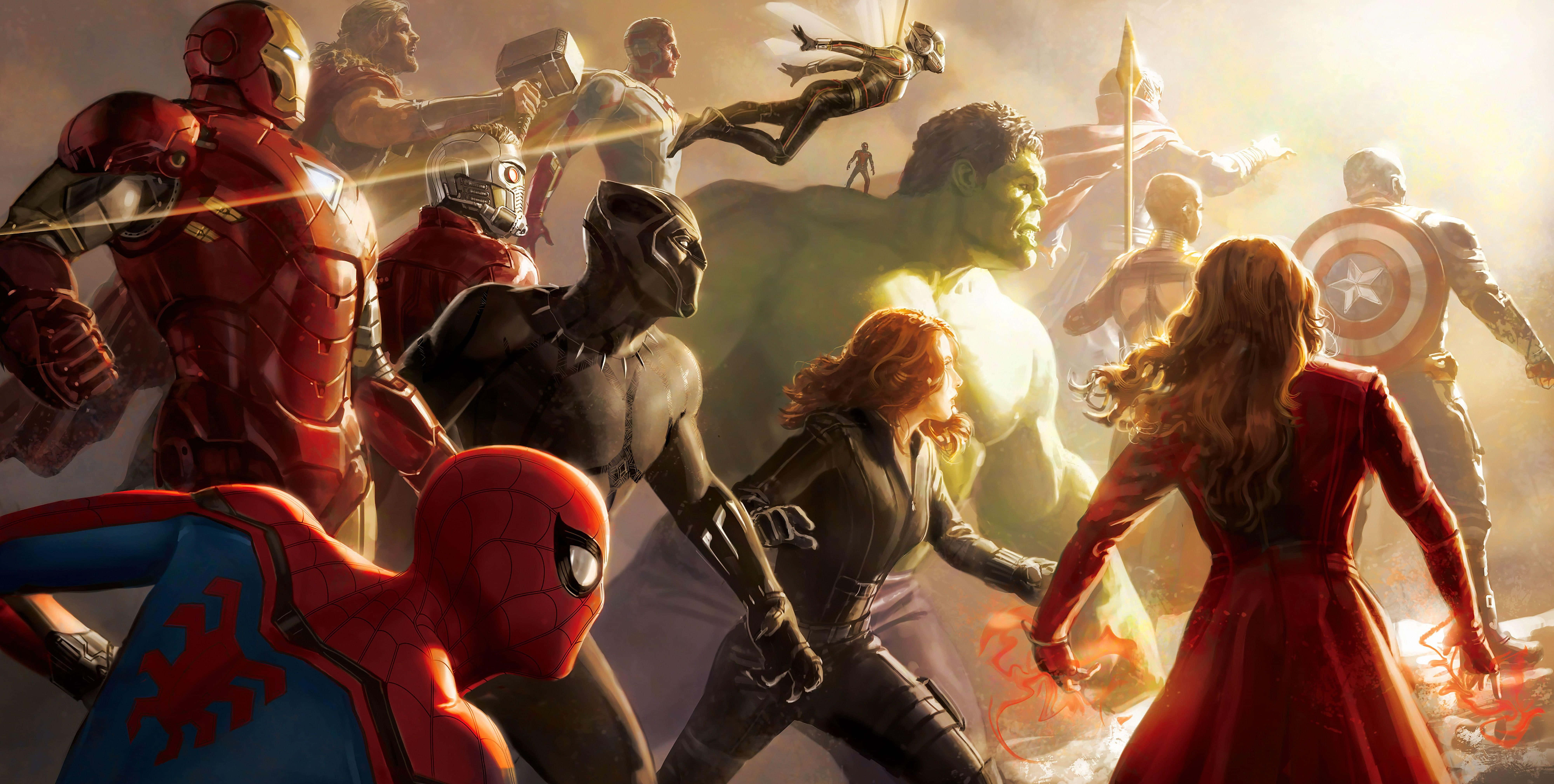 Utforsk Marvel-universet Bakgrunner