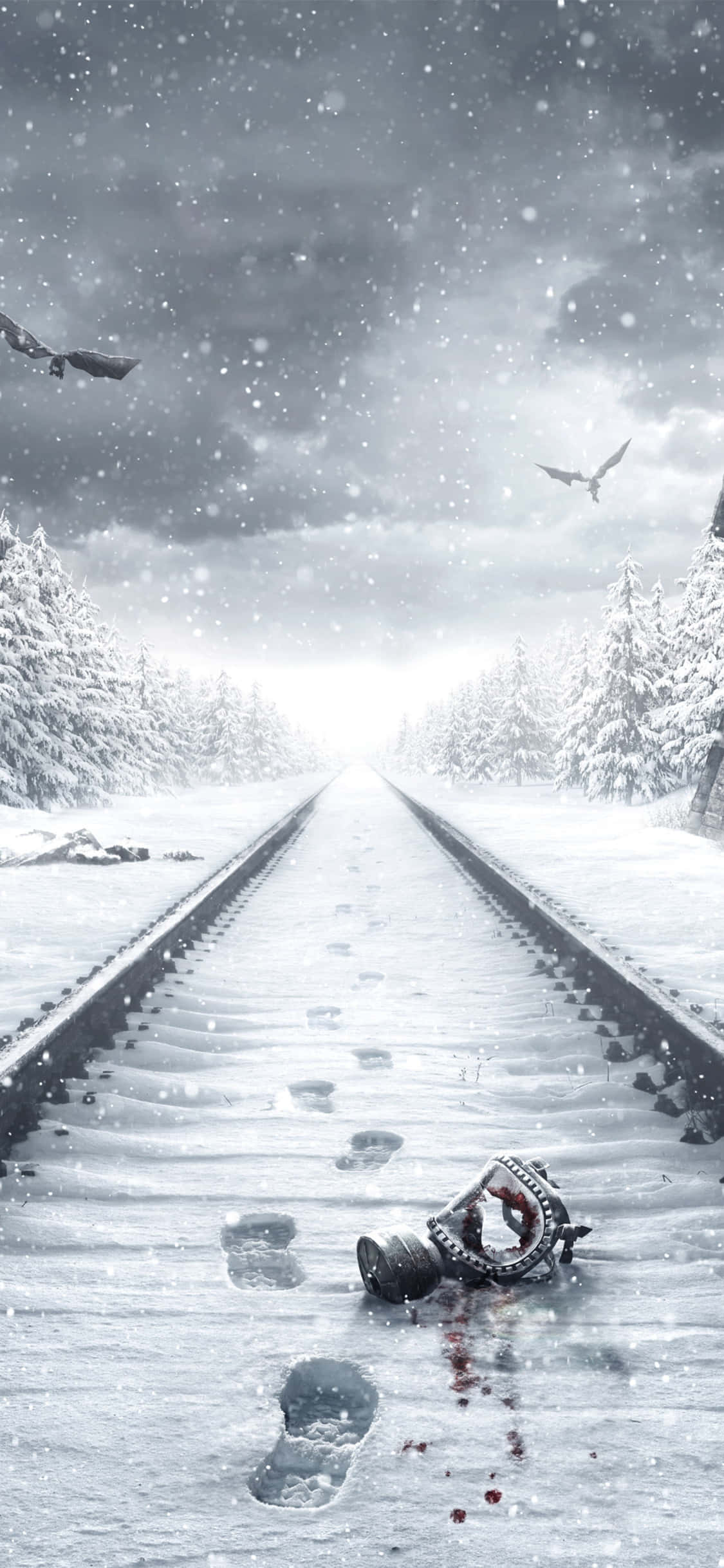 Utforsk postapokalyptisk Russland på min nye iPhone X mens du spiller Metro Exodus Bakgrunner