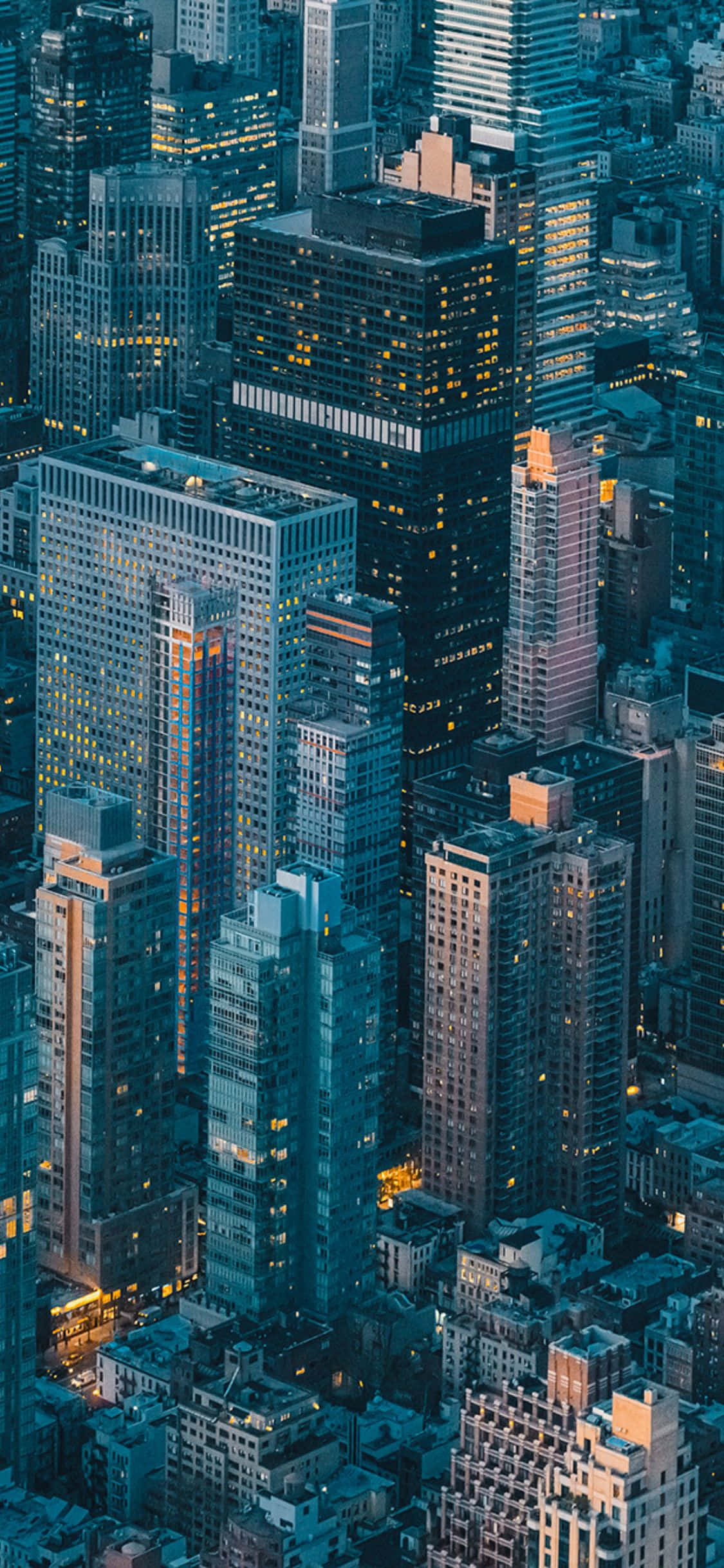 Utforsk severdighetene i New York fra toppen av Empire State Building med den splitter nye iPhone X Bakgrunner