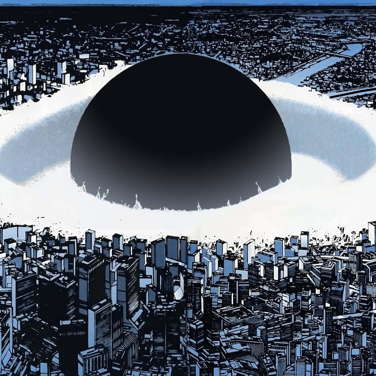 Utforsk skjønnheten i Anime City Bakgrunner
