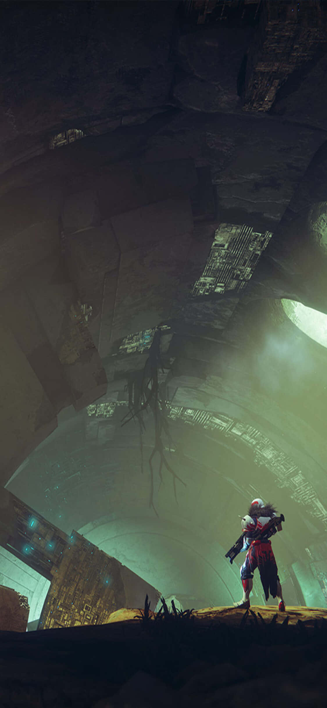 Utforsk universet til Destiny 2 med den revolusjonerende iPhone Xs Bakgrunner