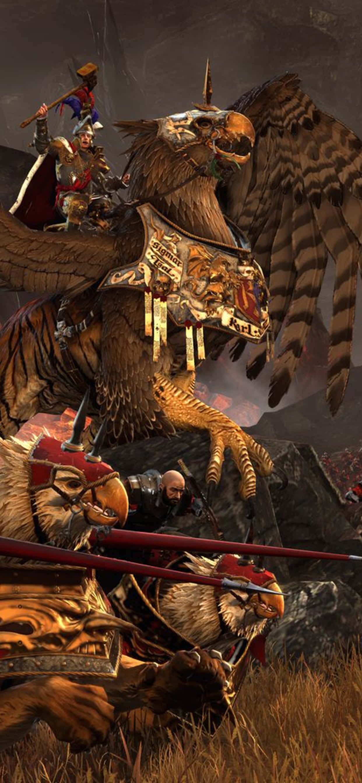 Utforsk verden av gamle imperier i Total War Attila på din iPhone Xs Max Bakgrunner