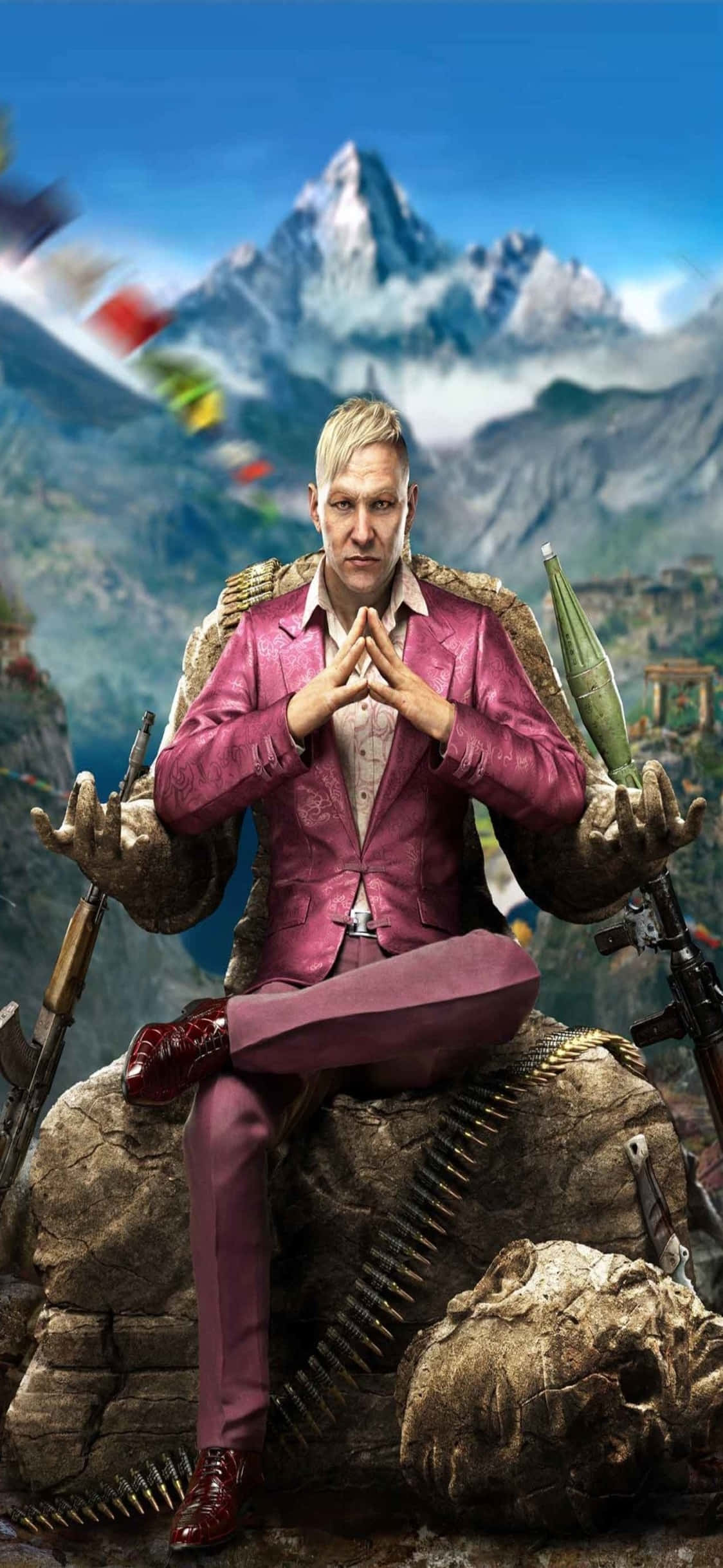 Utsikt over den åpne verdenen i Far Cry 3 på iPhone X Bakgrunner